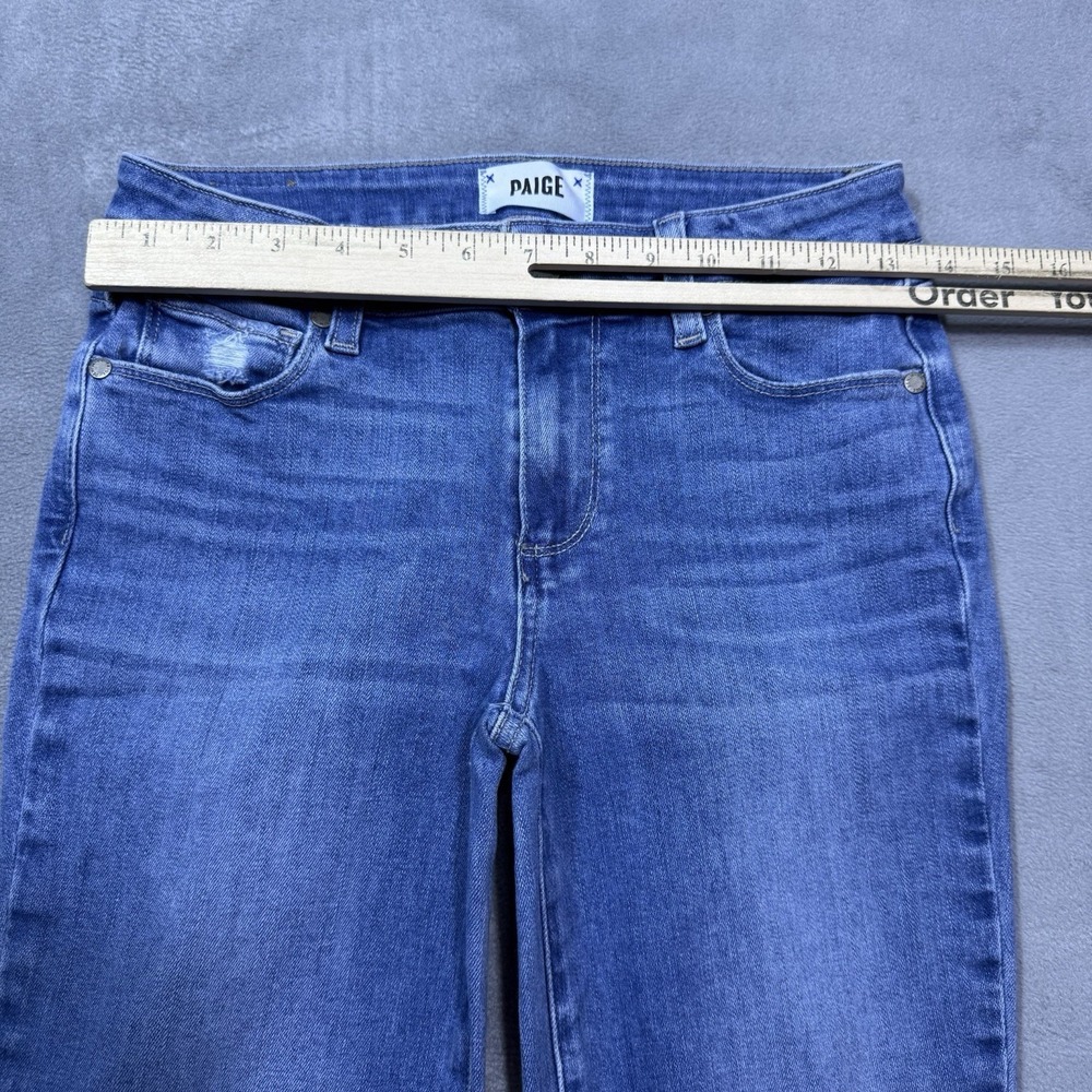 Paige Jeans Womens 27x27 Verdugo Ankle Stretch Denim USA Midrise Boho - Picture 6 of 9